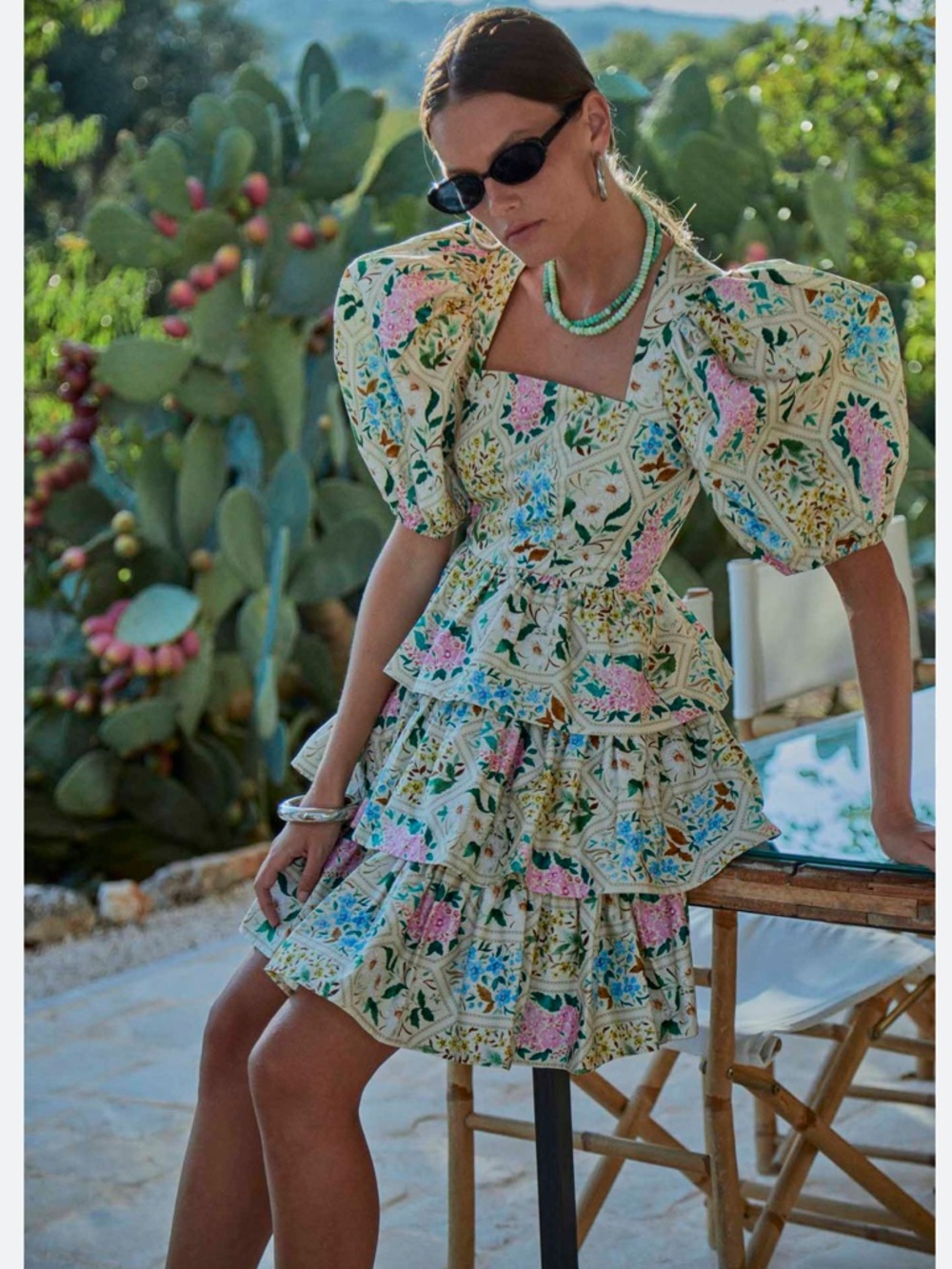 Hunter Bell Porter Dress -
Floral Tile Sz 12